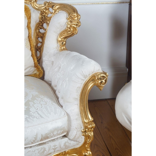 143 - ROCOCO CARVED GILTWOOD SUITE