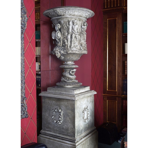 148 - PAIR OF MONUMENTAL NEO-CLASSICAL URNS