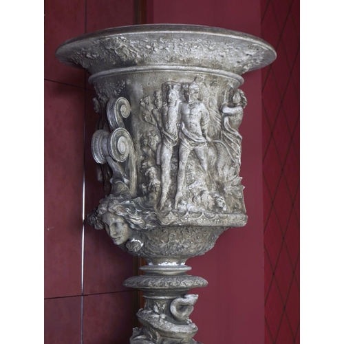 148 - PAIR OF MONUMENTAL NEO-CLASSICAL URNS