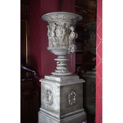 148 - PAIR OF MONUMENTAL NEO-CLASSICAL URNS