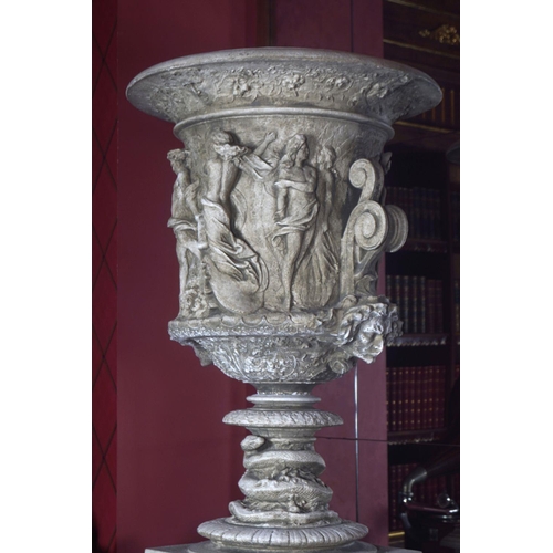 148 - PAIR OF MONUMENTAL NEO-CLASSICAL URNS