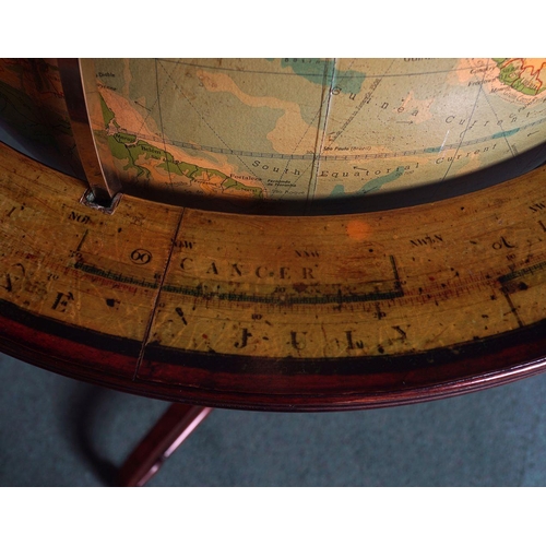 149 - LIBRARY TERRESTRIAL GLOBE ON STAND