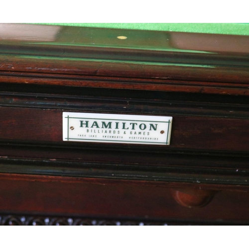 198 - HAMILTON CHAMPIONSHIP SIZED SNOOKER TABLE