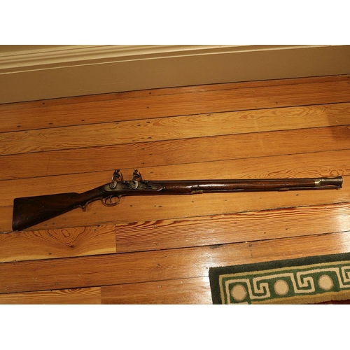 207 - DOUBLE SHOT FLINTLOCK RIFLE