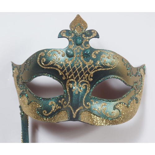 223 - LOT OF TWO HAND HELD VENETIAN MASKS