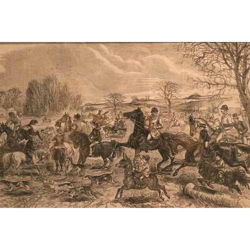 250 - SET OF FOUR SEPIA HUNTING PRINTS