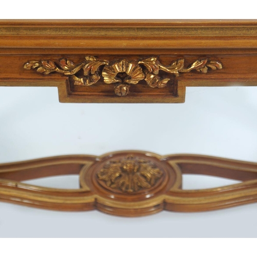 330 - MODERN CARVED PARCEL GILT COFFEE TABLE