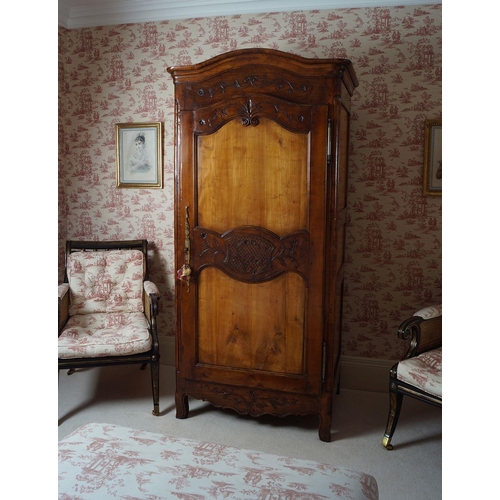 41 - LOUIS XV FRUITWOOD ARMOIRE