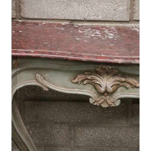 425 - 19TH-CENTURY FRENCH PAINTED CONSOLE TABLE