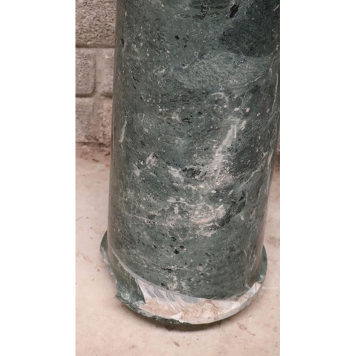 426 - 19TH-CENTURY GREEN MARBLE COLUMN