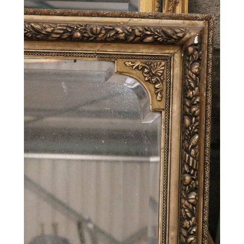 432 - 19TH-CENTURY GILT FRAMED OVER MANTLE