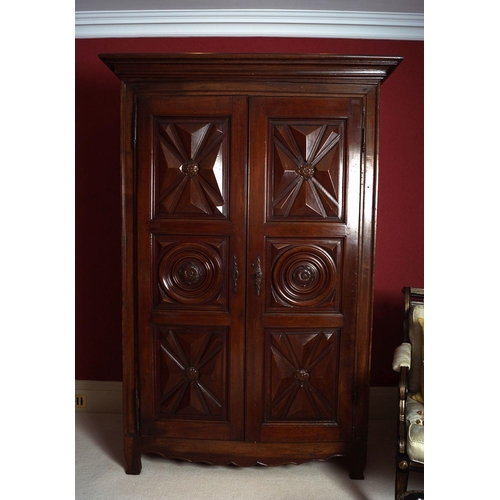 45 - 18TH-CENTURY WALNUT ARMOIRE