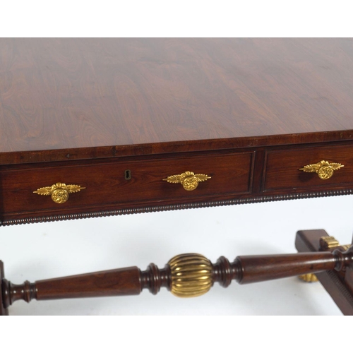 463 - REGENCY PERIOD ROSEWOOD SOFA TABLE