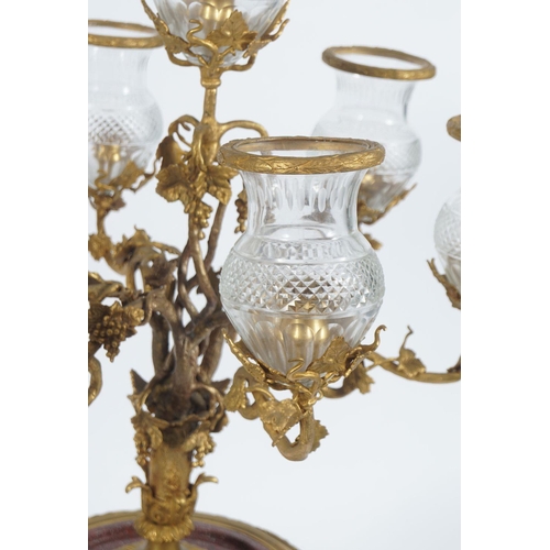 478 - PAIR OF LARGE FRENCH GILT BRONZE CANDELABRAS