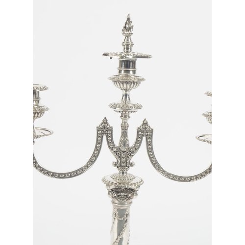 482 - PAIR OF ORNATE ELKINGTON CANDELABRAS