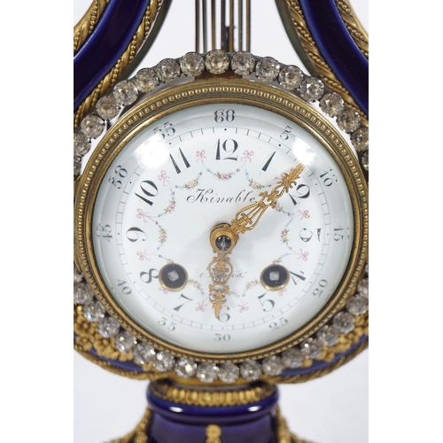 483 - 19TH-CENTURY PORCELAIN AND ORMOLU CLOCK