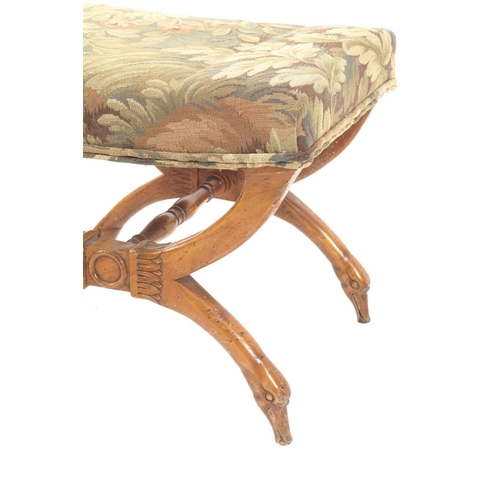 496 - 19TH-CENTURY X-FRAMED STOOL