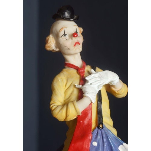 51 - GROUP OF FOUR CLOWN FIGURINES