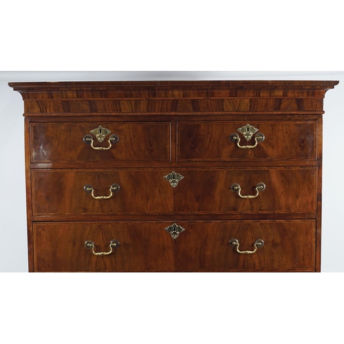 515 - 18TH-CENTURY WALNUT CHEST-ON-CHEST