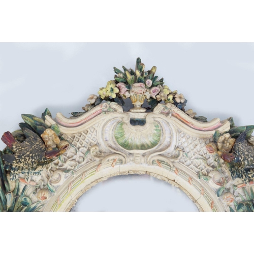 517 - PAIR OF VENETIAN PAINTED PIER MIRRORS