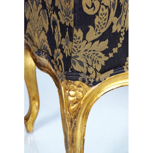 529 - CHIPPENDALE CARVED GILT WOOD WINDOW SEAT