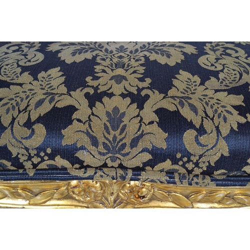 529 - CHIPPENDALE CARVED GILT WOOD WINDOW SEAT