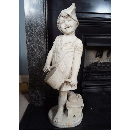 6 - 19TH-CENTURY ITALIAN MARBLE SCULPTURE