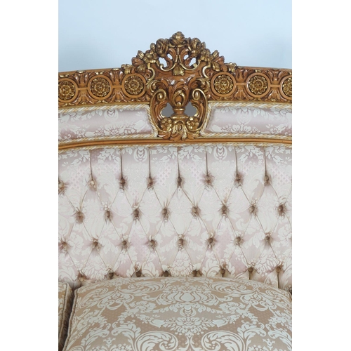 63 - ROCOCO PARCEL GILT SETTEE