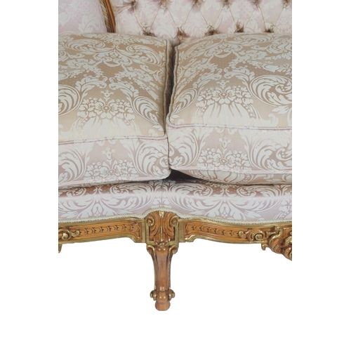 63 - ROCOCO PARCEL GILT SETTEE