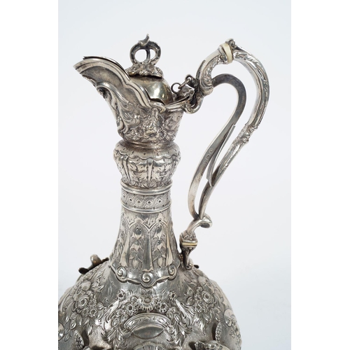 685 - DUBLIN SILVER CLARET JUG