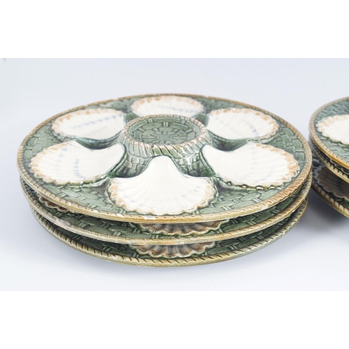 687 - SET OF SIX LONGCHAMP OYSTER PLATES