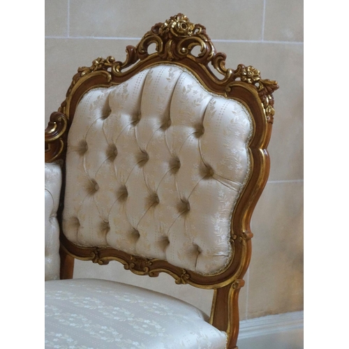 70 - CARVED PARCEL GILT BANQUETTE