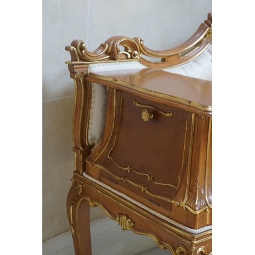 70 - CARVED PARCEL GILT BANQUETTE