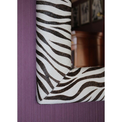 81 - ZEBRA SKINNED MIRROR