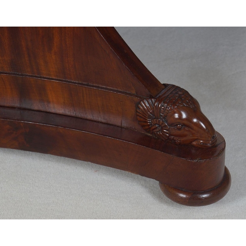 94 - FRENCH EMPIRE MAHOGANY GUERIDON CENTRE TABLE