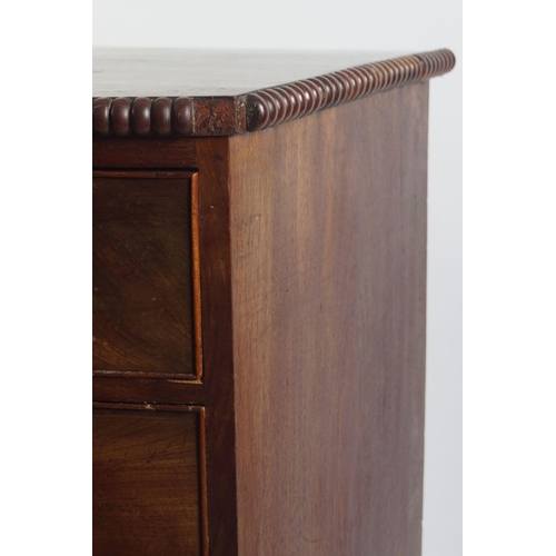 164 - REGENCY MAHOGANY BOW FRONT CHEST