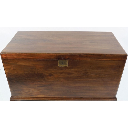 179 - IRISH 18TH-CENTURY MAHOGANY TRUNK