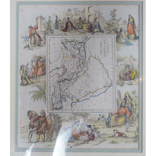 3 - FOUR 19TH-CENTURY ILLUMINATED ORIENTAL MAPS