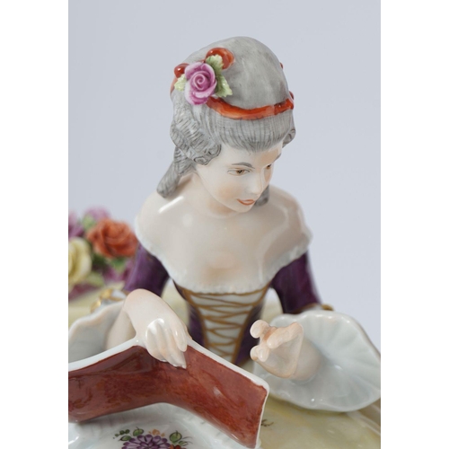 43 - EDWARDIAN PORCELAIN GROUP