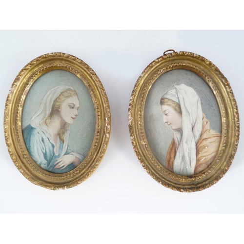 45 - PAIR OF 18TH-CENTURY PORTRAIT MINIATURES