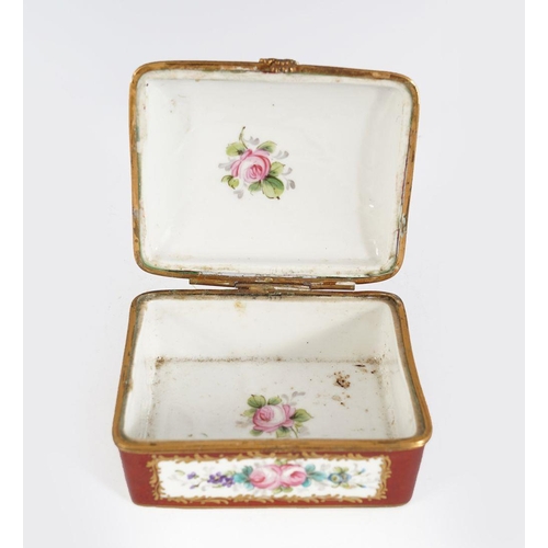 55 - 19TH-CENTURY FRENCH ORMOLU AND PORCELAIN CASKET