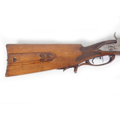 8 - 19TH-CENTURY PERCUSSION RIFLE