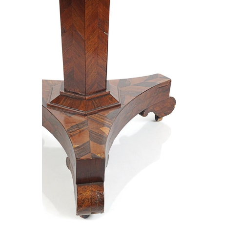 98 - 19TH-CENTURY WALNUT CENTRE TABLE