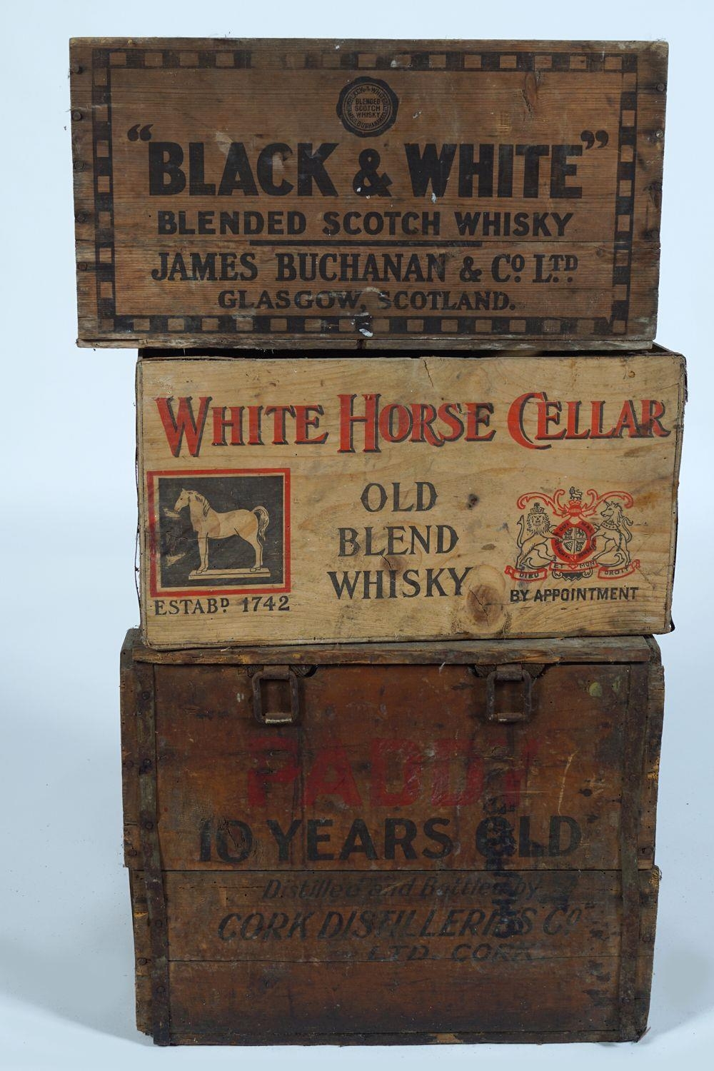 Vintage White Horse Cellar Scotch Whiskey Crate Auction