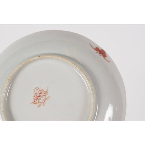 136 - PAIR OF CHINESE 18TH-CENTURY POLYCHROME SAUCERS