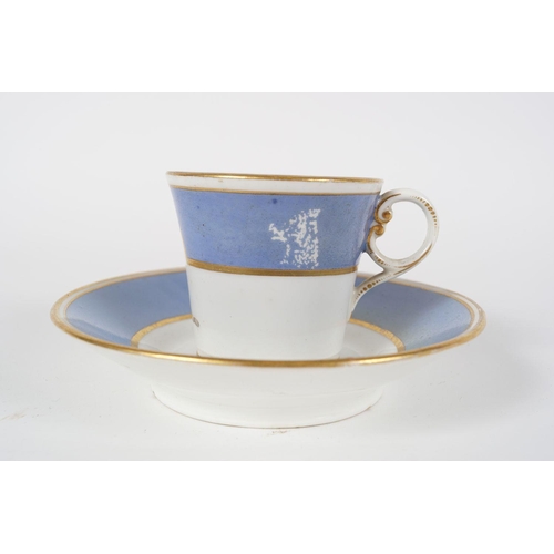 139 - 18TH-CENTURY PORCELAIN PARCEL GILT CUP AND SAUCER