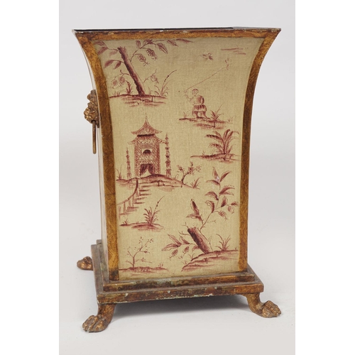 140 - TOLEWARE PAPER BASKET