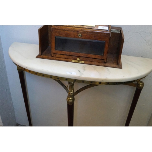 144 - REGENCY STYLE MAHOGANY CONSOLE TABLE