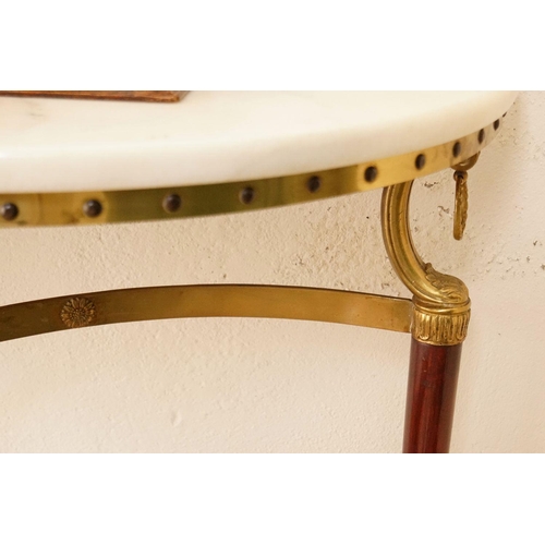 144 - REGENCY STYLE MAHOGANY CONSOLE TABLE