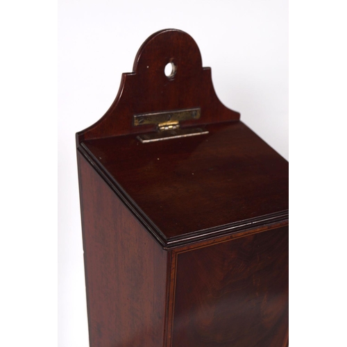171 - EDWARDIAN MAHOGANY HANGING BOX